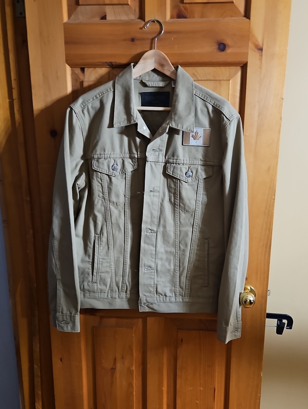 Signature by Levi Strauss Light Khaki Button-Front Jacket